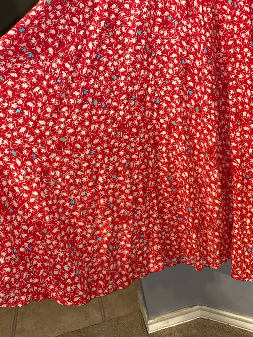 Free People Coral Floral Midi Dress - Picture 5 of 13
